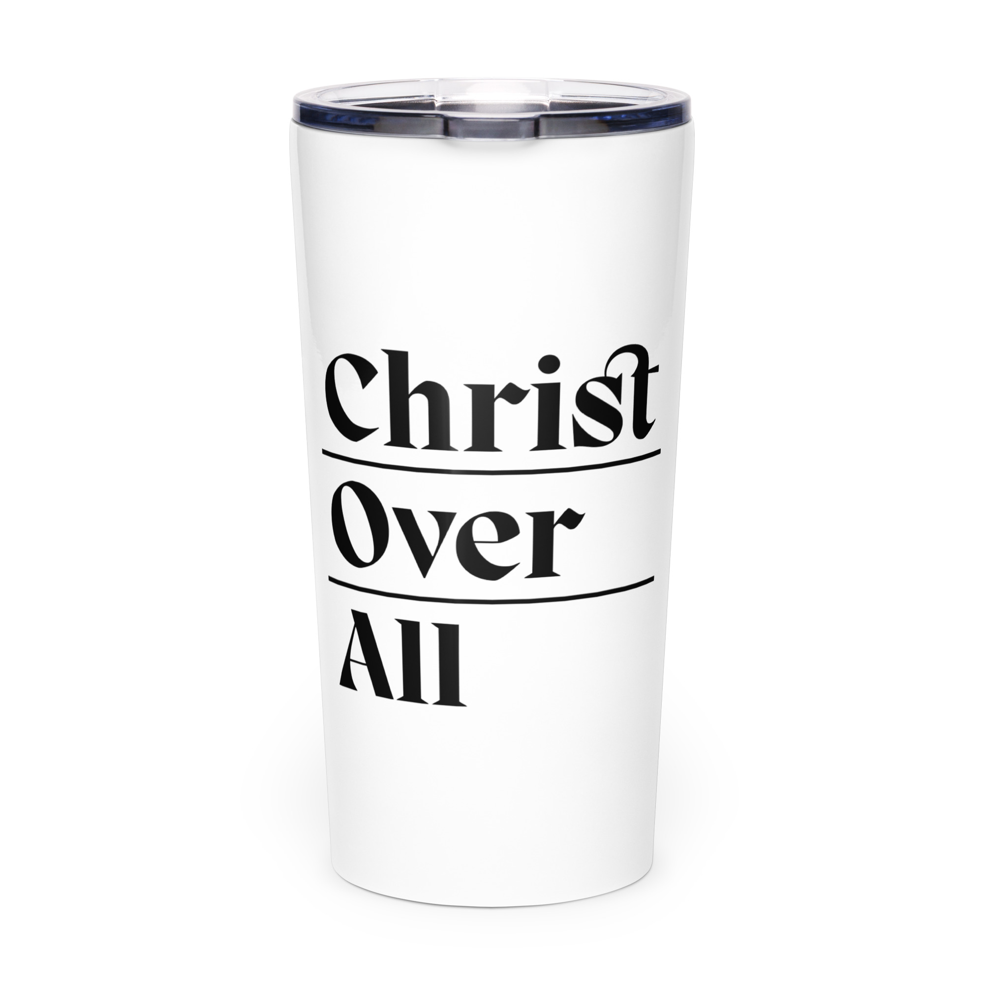 Tapered stainless steel tumbler